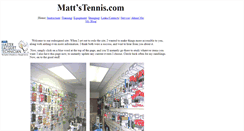 Desktop Screenshot of mattstennis.com