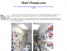 Tablet Screenshot of mattstennis.com